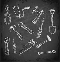 Working tools icon set