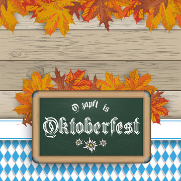 Oktoberfest Cover Kreidetafel