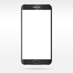 Modern detailed realistic smartphone vector mockup