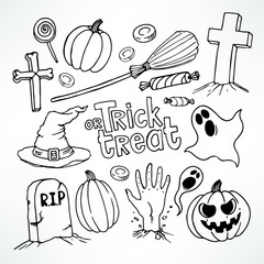 Halloween sketch set