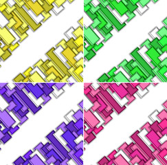Fototapeta premium tile design background set