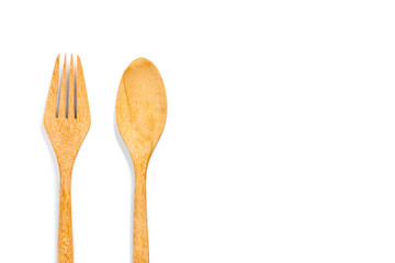 wooden fork and spoon