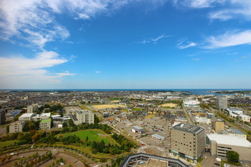 石川県庁展望ロビーから見た風景 no.6