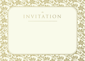 Invitation to the wedding or announcements