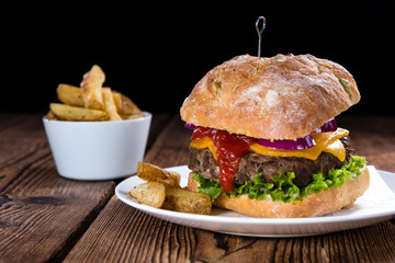 Fresh made Ciabatta Burger