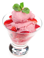 Strawberry ice cream