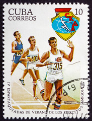 Postage stamp Cuba 1977 Running