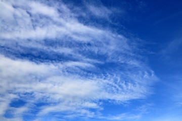 Blue sky with cloud in city of Chiang Mai, Thailand