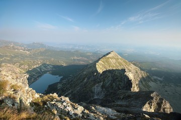 Fototapeta premium Carpathian mountains during sunrise, Poland