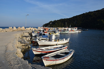 wooden fishing boats