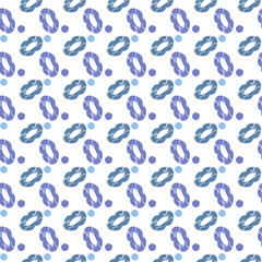 Vector seamless pattern of elements similar to kissing