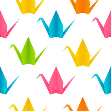 Paper origami cranes for Your design