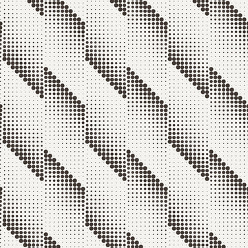Vector seamless minimalistic monochrome geometrical pattern of dots