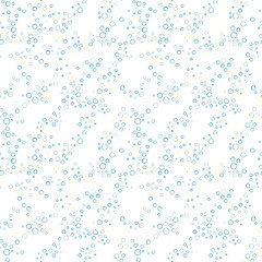 Vector seamless pattern of colorful crooked rings