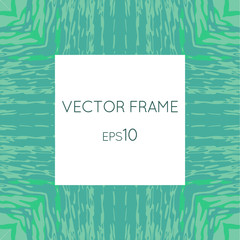 Vector frame with a texture of water