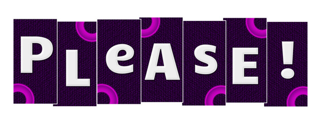 Please Purple Pink Rings 