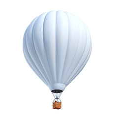 white air balloon 3d illustration - obrazy, fototapety, plakaty