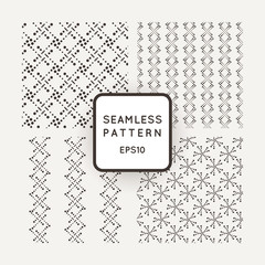 A set of four vector patterns in monochrome