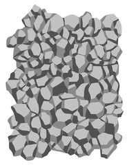 Stone wall vector