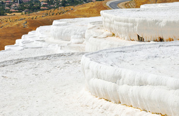 Fototapeta na wymiar Pamukkale, natural site in Denizli Province in Turkey, Europe
