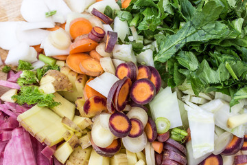 vegetables / fresh, cut vegetables