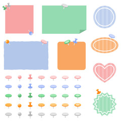 画鋲　紙　セット