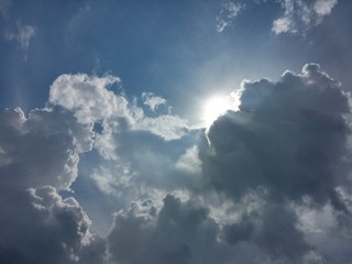 Fototapeta na wymiar Cielo nuvole sole