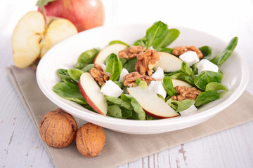 salad with apple and walnut