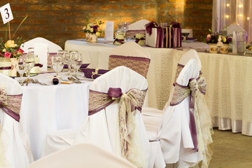 wedding chairs with decorations