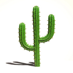 Cactus 3d illustration