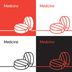 Medicine icon, logo, concept