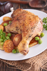grilled duck meat