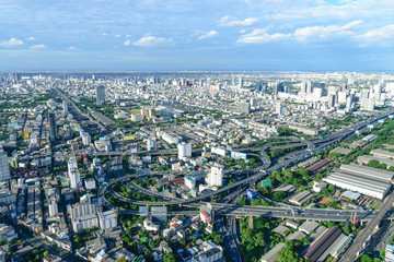High point view on Bangkok Thailand.