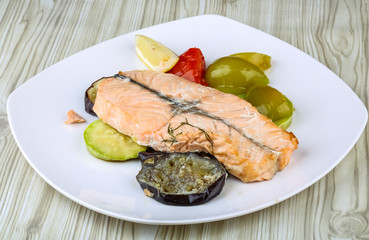 Baked salmon