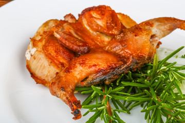 Grilled quail