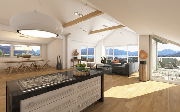 Big Apartment With A Lake View