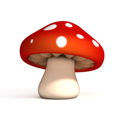 mushroom 3d illustration