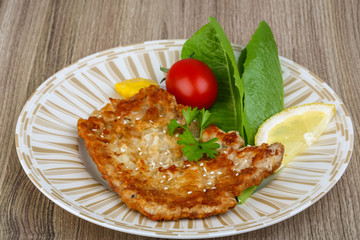 Pork schnitzel