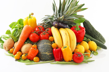 新鮮な野菜と果物
