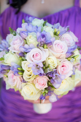 The prettiest brides wedding bouquet.