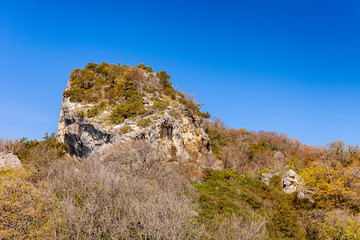 Mountain in the south of Crimea in Ukraine. Russia
