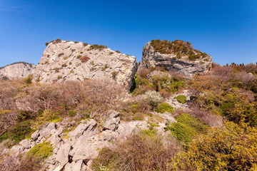 Fototapeta na wymiar Mountain in the south of Crimea in Ukraine. Russia