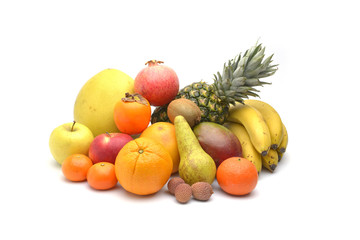 Assortment of exotic fruits