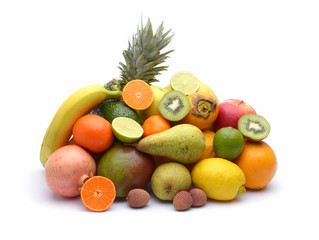 Assortment of exotic fruits