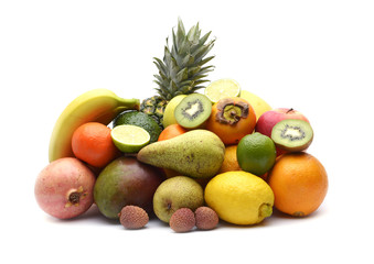 Assortment of exotic fruits