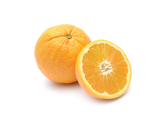 Orange fruit on white