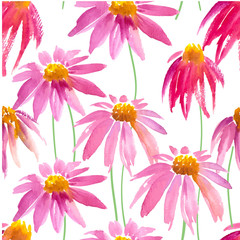 Vector Illustration with original floral background.