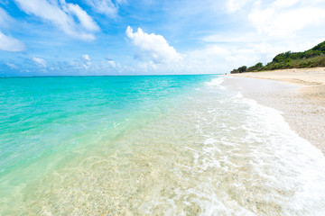 Sea, beach, landscape. Okinawa, Japan, Asia.