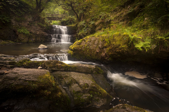 Sgydau Sychryd or the Sychryd Cascades is a set of waterfalls near Pontneddfechan, south Wales.