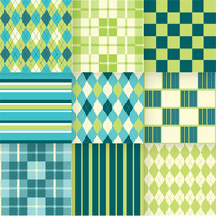Seamless pattern background. Pattern Swatches made with Global Colors - quick, simple editing of color